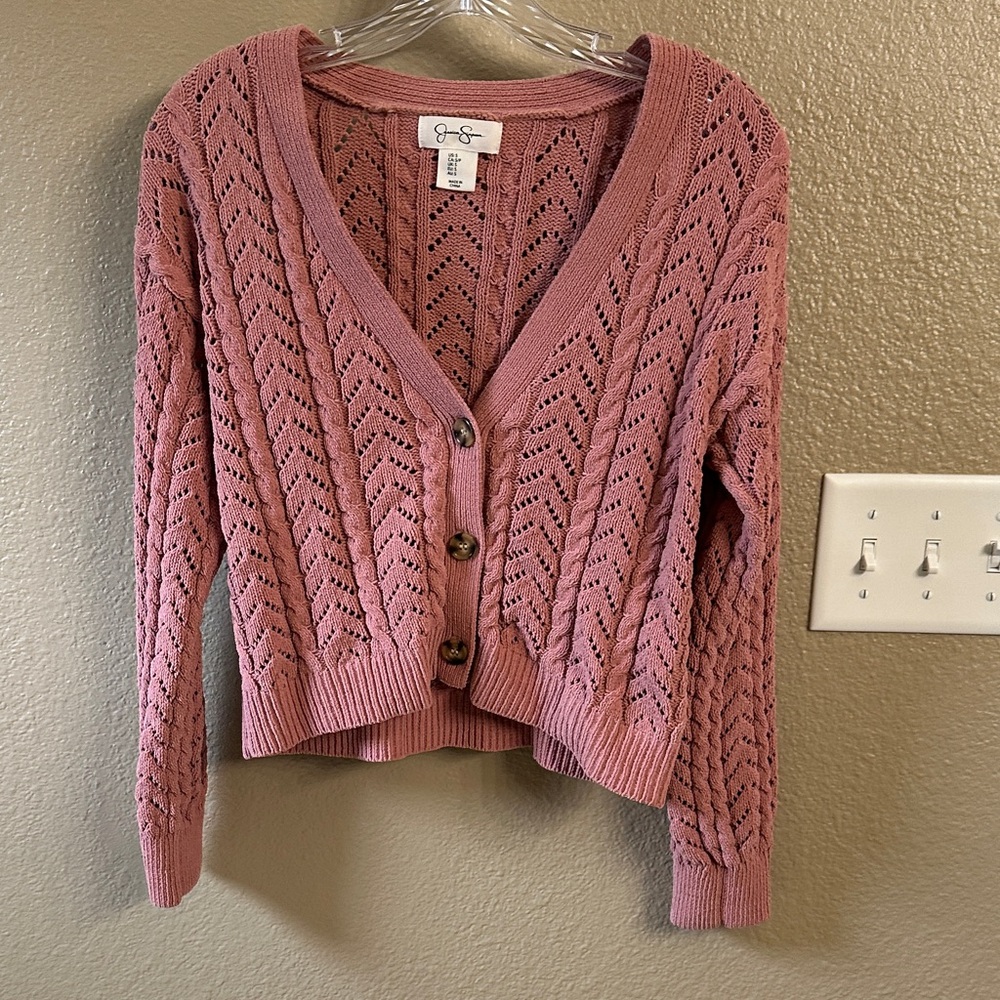 Jessica Simpson Dusty Rose Cardigan